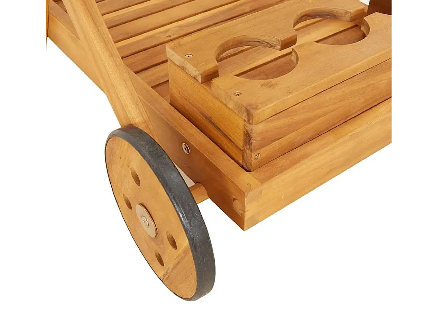 Carrinho de chá 54x87x90 cm madeira de acácia maciça