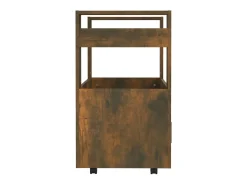 Carrinho de cozinha 60x45x80 cm deriv. madeira carvalho fumado