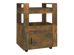 Carrinho de cozinha 60x45x80 cm deriv. madeira carvalho fumado
