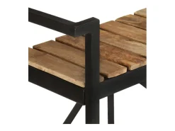 Carrinho de cozinha 87x36x81 cm madeira de mangueira maciça