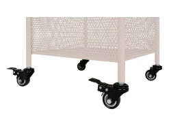 Carrinho Torres, Bege, 35x35x100 cm, Kendra Home