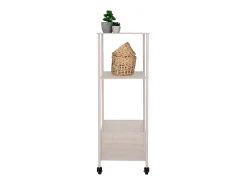 Carrinho Torres, Bege, 35x35x100 cm, Kendra Home