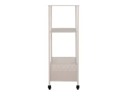 Carrinho Torres, Bege, 35x35x100 cm, Kendra Home