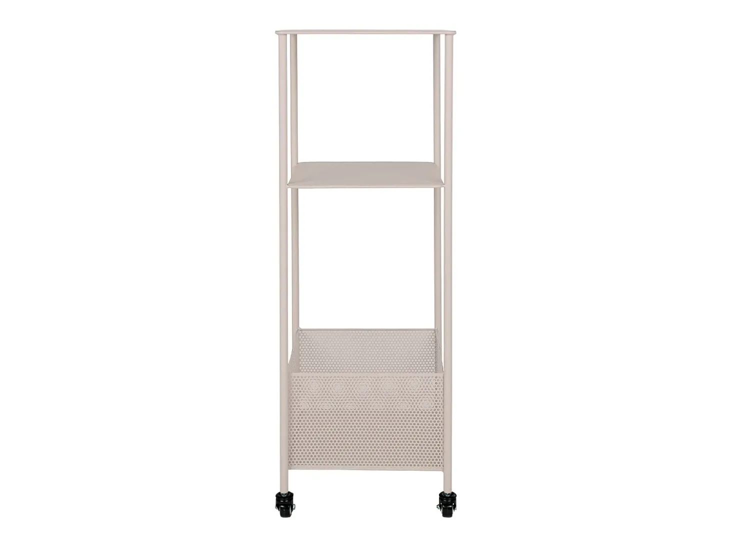 Carrinho Torres, Bege, 35x35x100 cm, Kendra Home