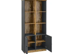 Castor | Estante 6 Abertas Carvalho Cinzento