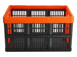 Cestas de Armazenamento SucceBuy Dobráveis, 45 L, Plástico Dobrável, Lote de 3, Empilháveis - Solução Prática para Organizar e Guardar Pertences