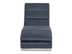 Chaise longue camurça artificial cinzento PT787067