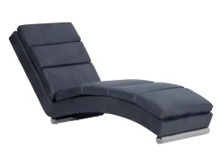 Chaise longue camurça artificial cinzento PT787067