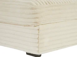 Chaise-longue 2 lugares em veludo canelado grosso bege ESARTO de Pascal Morabito