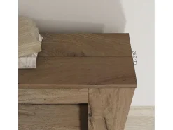 CLARA - Mesa consola fina em carvalho extensível de 25 cm a 2 metros - extensões integradas - até 8 pessoas - envio gratuito