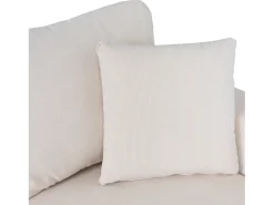 CLARK Sofá-cama de canto em bombazina bege de 3 lugares
