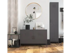 Cómoda com 6 gavetas em MDF azul marinho