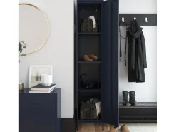 Cómoda com 5 gavetas em MDF cinzento pomba