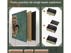 Cômoda de 9 gavetas para quarto, estilo industrial, estrutura de metal, tampo de madeira, multicolorida