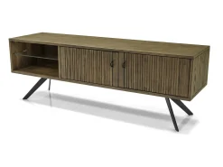 Cómoda 160x55x45 cm castanha massa masl01