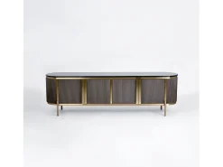 Cómoda 200x60x40 cm cinza escuro estilosa st382a