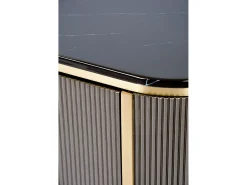 Cómoda 200x60x40 cm cinza escuro estilosa st382a