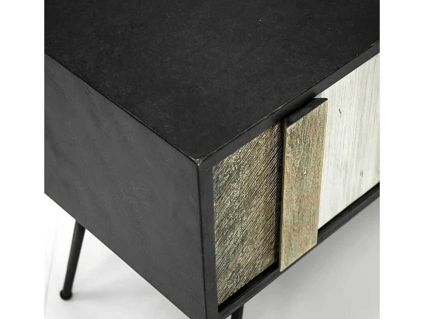 Cómoda 150x55x45 cm preta adesso adesl01
