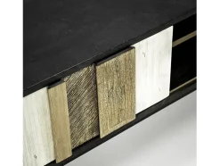 Cómoda 150x55x45 cm preta adesso adesl01