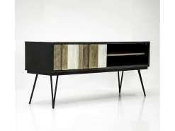 Cómoda 150x55x45 cm preta adesso adesl01