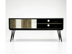 Cómoda 150x55x45 cm preta adesso adesl01