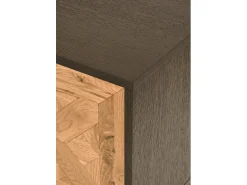 Cómoda 133x55x39 cm preta Indus IN25-2