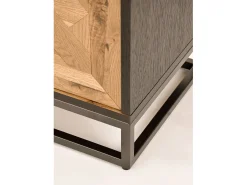 Cómoda 133x55x39 cm preta Indus IN25-2