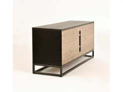 Cómoda 133x55x39 cm preta Indus IN25-2
