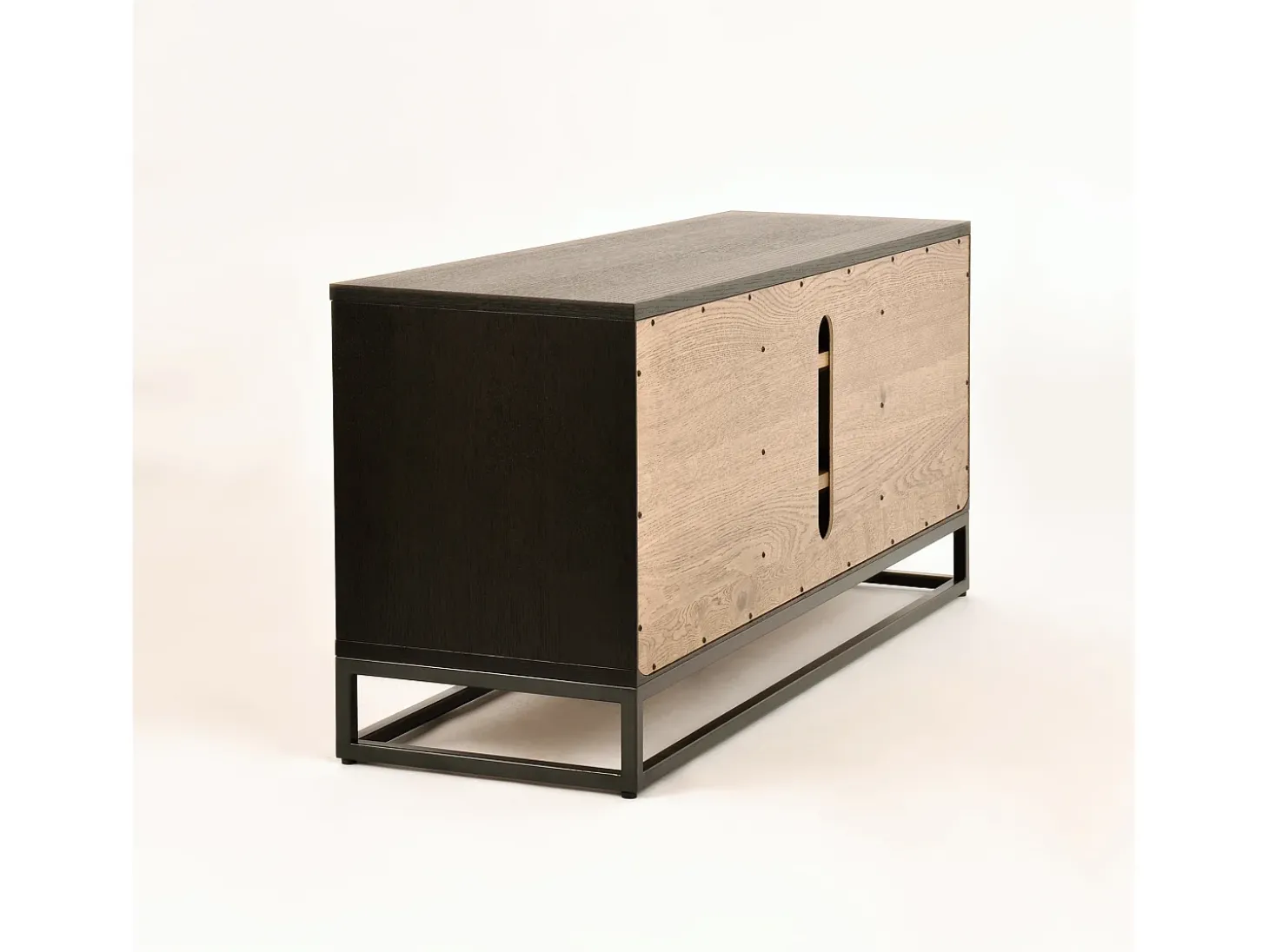 Cómoda 133x55x39 cm preta Indus IN25-2