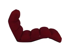 Colchão dobrável couro artificial vermelho tinto PT849913