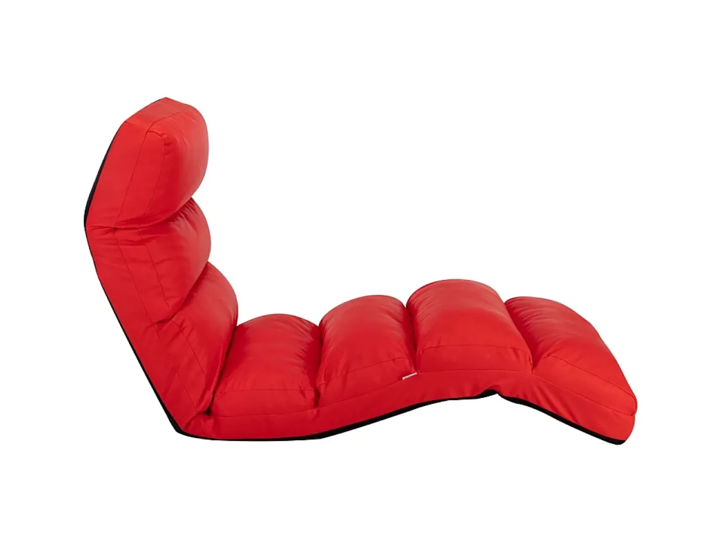 Colchão dobrável couro artificial vermelho PT775163