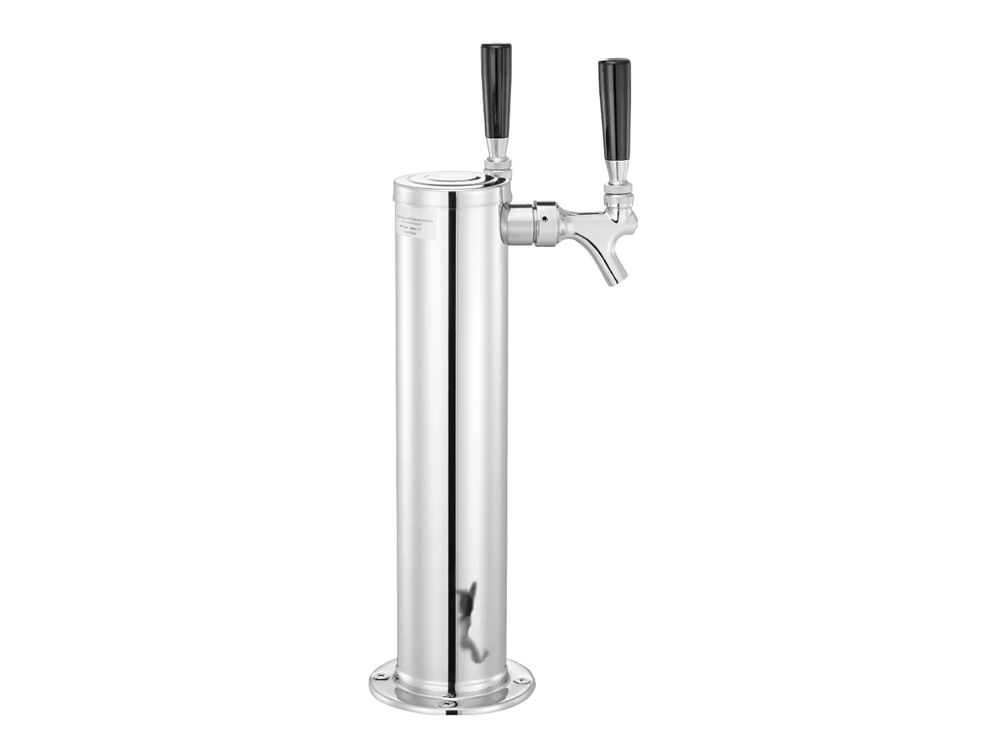 Coluna de Cerveja SucceBuy, com Dois Torneiras, Inox e Fechamento Automático, para Festas e Bares