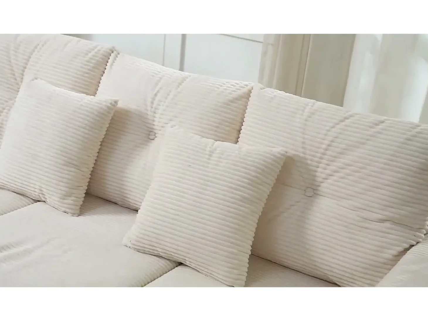Combinação de sofá moderno 184x84.5x85.5cm - com apoio de pés removível e iluminação LED - com bolsos laterais - combinação livre - Cinza