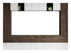 Composição da parede da sala H105 L.348 H.254 D.39.2
