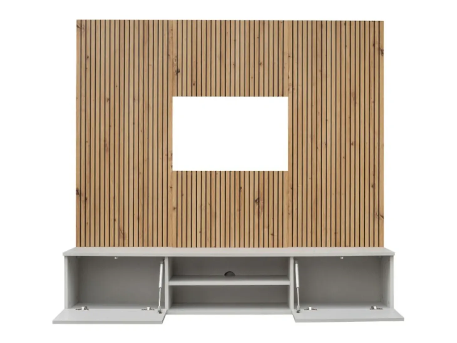 Composição mural IXAR – Móvel para TV + painéis decorativos de parede