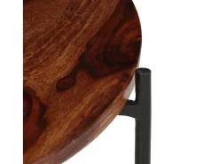 Conj. mesas de centro 2 pcs madeira de acácia maciça 60x35 cm