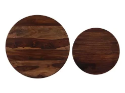Conj. mesas de centro 2 pcs madeira de sheesham maciça 60x35 cm PT762396