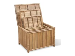 Conjunto 3 caixas de armazenamento de bambu