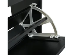 Conjunto de 2 armários para calçado 70 x 24 x 120 cm com 3 portas - Preto