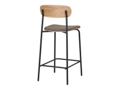 Conjunto de 2 Bancos Altos Estepona, Castanho, 49x42,5x95 cm, Kendra Home