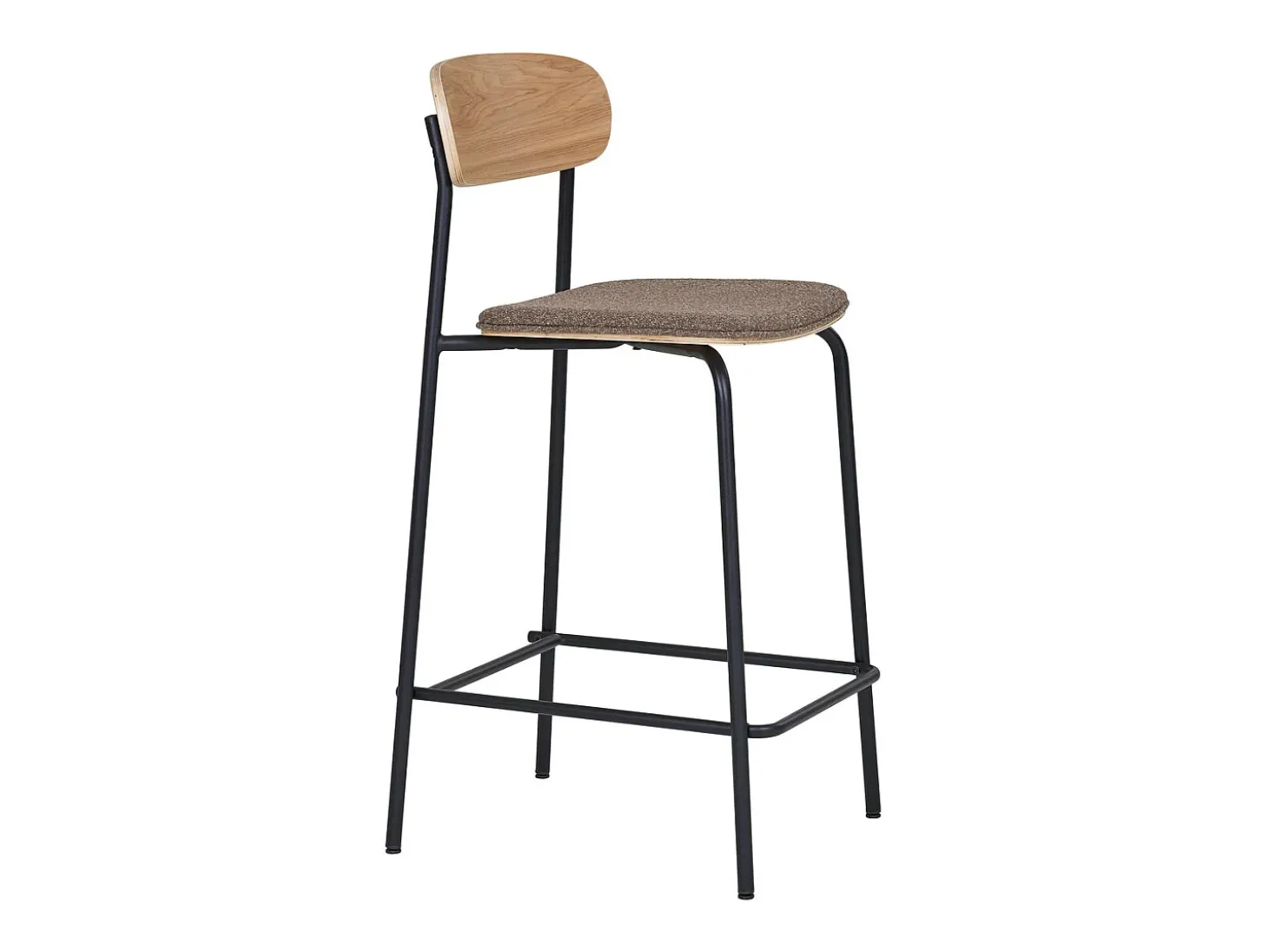 Conjunto de 2 Bancos Altos Estepona, Castanho, 49x42,5x95 cm, Kendra Home