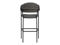 Conjunto de 2 bancos altos - tecido e metal - antracite - KARTAR