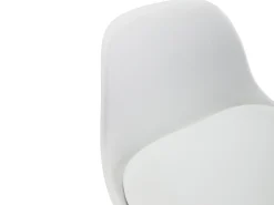Conjunto de 2 bancos altos em polipropileno e metal - Branco - XAFY