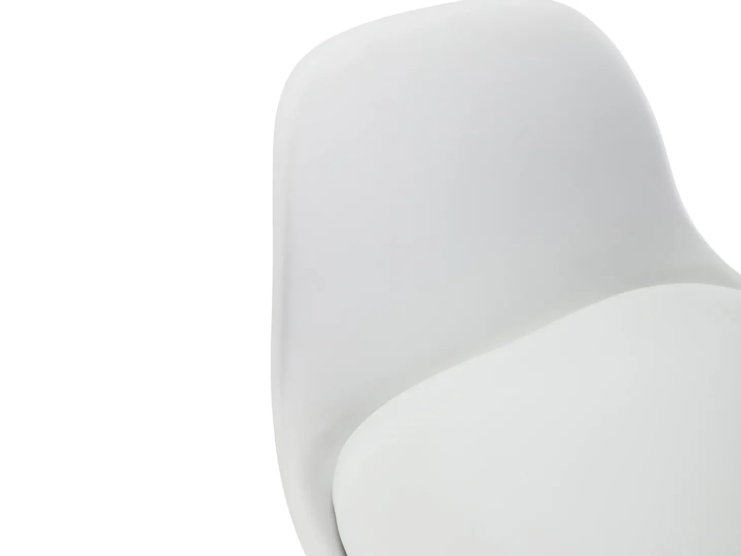 Conjunto de 2 bancos altos em polipropileno e metal - Branco - XAFY