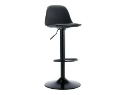 Conjunto de 2 bancos altos em polipropileno e metal - Preto - XAFY