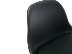 Conjunto de 2 bancos altos em polipropileno e metal - Preto - XAFY