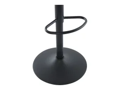 Conjunto de 2 bancos altos tecido texturizado e metal, altura regulável, taupe - LARANZA