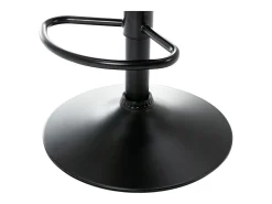 Conjunto de 2 bancos altos pele sintética e metal preto - KADERINA