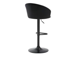 Conjunto de 2 bancos altos veludo e metal preto - DORALIZ