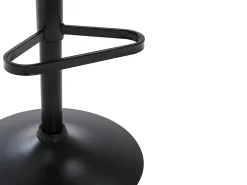 Conjunto de 2 bancos altos veludo e metal preto - DORALIZ